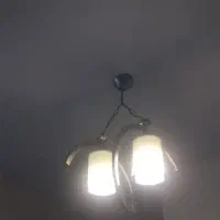 لوستر 2شعله  طلایی|لوستر و چراغ آویز|ارومیه, |دیوار