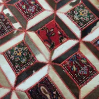 پوست و فرش دستباف قابی دایره قطر یک متر|فرش|مشهد, هنرستان|دیوار