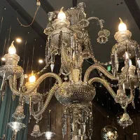 لوستر باکارات ۶ شعله رنگ دودی|لوستر و چراغ آویز|تهران, فردوسی|دیوار