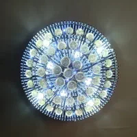 لوستر کریستالی چند حالته 60 سانتی|لوستر و چراغ آویز|پرند, فاز ۴|دیوار