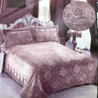 روتختی دونفره مخمل دانتل دارمخصوص جهیزیه