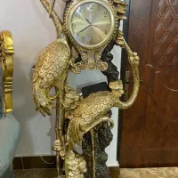 ساعت ایستاده تزئینی مدل قوه طلایی در حد نو