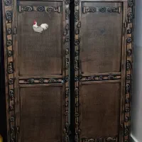 فرش و میزتلویزیون همراه با تلویزیون و توستر و کمد|فرش|چناران, |دیوار