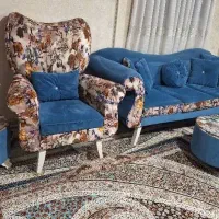 مبل 7 نفره راحتی کاملا سالم 5تومن +نهارخوری رایگان|مبلمان خانگی و میز عسلی|کرج, کمال‌شهر|دیوار