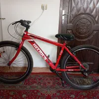 فروش دوچرخه سایز 27/5 رنگ قرمز در حدنو صحیح و سالم