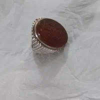 انگشتر  عقیق خطی رکاب دوقاب|جواهرات|شیراز, قلعه نو|دیوار