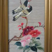 تابلو گلدوزی ابریشم اصل چین|تابلو، نقاشی، عکس|تهران, اختیاریه|دیوار