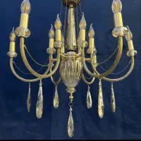 لوسترتنه کریستال/ده شعله روشنایی/ برنجیCH light 22