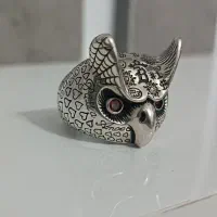 انگشتر جغد نقره استرلینگ(925)|جواهرات|الوند, |دیوار