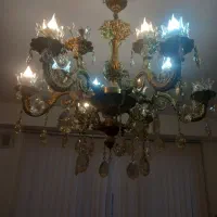 لوستر ساعت ومیز ایستاده ویکم مجسمه برنز