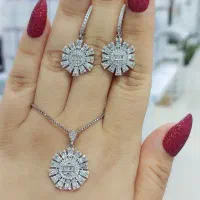 انواع نیم ست نقره با قیمت فوق العاده کادوی لوکس۵۲۹|بدلیجات|تبریز, |دیوار