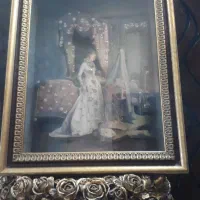 تابلو چرم سه بعدی انتیک مخصوص مشکل پسندآن +پایه رز