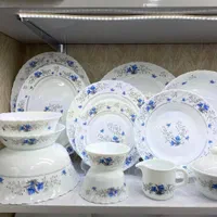 آرکوپال گل آبی و صورتی پارس اپال|ظروف سرو و پذیرایی|تبریز, |دیوار