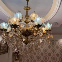 لوستر ۱۶شاخه برنج