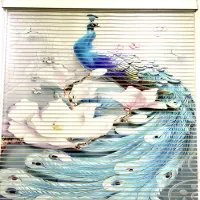 پرده زبرا دومکانیزه ست هم و یک عدد پرده پشت دری