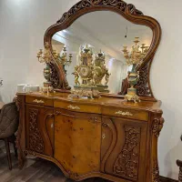 آینه کنسول چوبی نو