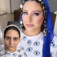 انجام رنگ مو شنیون و میکاپ|خدمات آرایشگری و زیبایی|فلاورجان, |دیوار