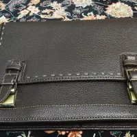 کیف اداری چرم ۲قفل با ضربه گیر لپ تاپ