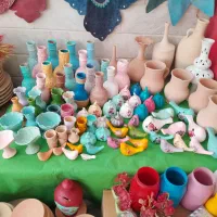 بشقاب سفالی خام کاسه کوزه