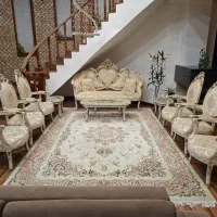 مبل استیل چوب گردو