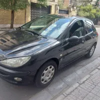 پژو 206 تیپ 2 مشکی مدل 1395 با ضمانت کارنامه