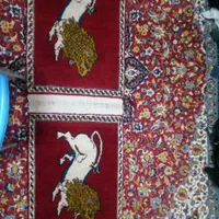 قالیچه نقش شیر وحشی
