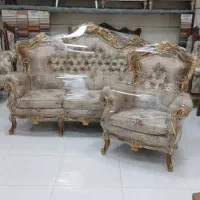 مبل سلطنتی دو سر گل کلاف درشت سفارشی|مبلمان خانگی و میز عسلی|قزوین, |دیوار