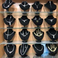 دستبند گردنبند انگشتر نیم ست استیل رنگ ثابت|بدلیجات|نیشابور, امام خمینی|دیوار