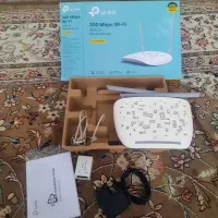 مودم تی پی لینک سالم باکارتن دفترچه و...