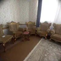مبل۹نفره استیل طلایی