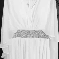 لباس مجلسی سفید با کیف و کفش نقره‌ای|لباس|قم, بنیاد|دیوار