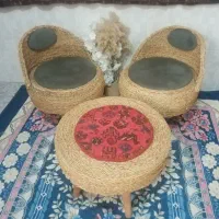 صندلی و میز حصیری