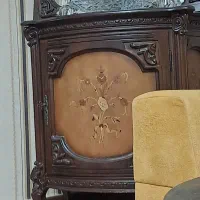 بوفه کف تک درب تمام چوب با اینه