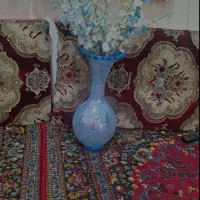 گلدان سفالی آینه کاری شده