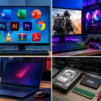 نصب ویندوز نصب نرم‌افزار نصب بازی ارتقاءسخت‌افزار