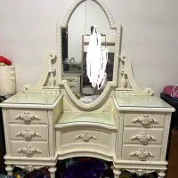 کنسول آینه و پاتختی(چوب گردو)