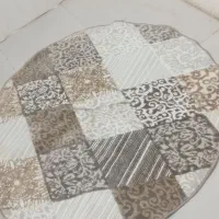 قالیچه گرد گل برجسته