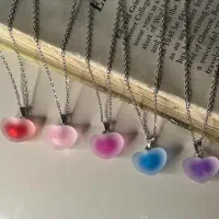 گردنبند استیل قلب عمده و تک