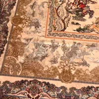 فرش ۱۲۵۰ شانه ابریشمی ابزار دست|فرش|رشت, حومه رشت|دیوار