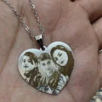 گردنبند حکاکی چهره جنس استیل رنگ ثابت|بدلیجات|مشهد, هفت تیر (نه دره)|دیوار
