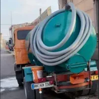 تخلیه چاه تانکر بزرگ وپمپ جدید مکش قوی