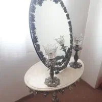 آینه وشمعدان با میز