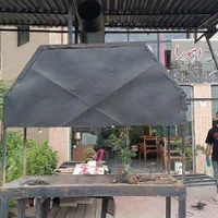 منقل کبابی با دستگاه بادحلزونی. سقف ورق گالوانیزه|کافی‌شاپ و رستوران|لنگرود, |دیوار