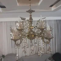 لوستر شاخه ای جنس برنج|لوستر و چراغ آویز|اصفهان, باغ فدک|دیوار