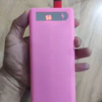 پاور بانک صورتی 20000 باتری قلمی قابل تعویض