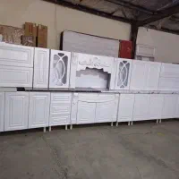 کابینت آماده آشپزخانه ممبران وهایگلاس و فلز  کد ۴۱