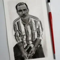 نقاشی چهره در حد حرفه ای|تابلو، نقاشی، عکس|اسفراین, |دیوار