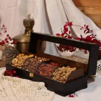 جعبه آجیل و میوه خشک و تنقلات چرمی|ظروف سرو و پذیرایی|تهران, دولاب|دیوار