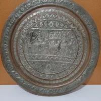 دیوارکوب مسی قدیمی|کلکسیون اشیاء عتیقه|دزفول, |دیوار