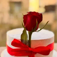 کیک تولد خامه ای